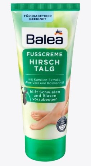 (DE) Balea, Krem do stóp z łoju jelenia, 100 ml (PRODUKT Z NIEMIEC)