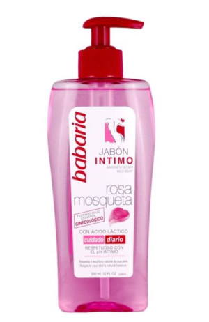 (DE) Babaria, Mydło intymne, Dzika Róża, 300 ml (PRODUKT Z NIEMIEC)