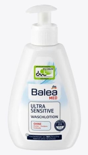(DE) Balea MED, Mydło w płynie, Ultra Sensitive, 300 ml (PRODUKT Z NIEMIEC)