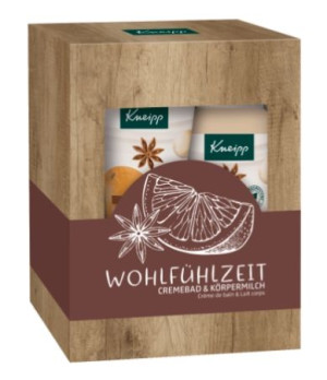 (DE) Kneipp, Wohlfuhlzeit, Zestaw upominkowy, Mleczko 175ml + Płyn do kąpie