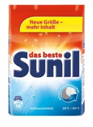 (DE) Sunil, Proszek do prania kolorów, 1,216kg (PRODUKT Z NIEMIEC)