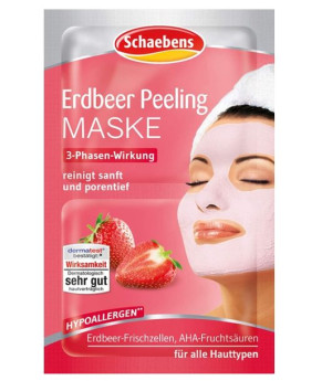 Schaebens, 3-fazowa maska, truskawka, 1 sztuka