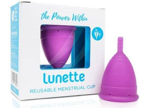 (DE) Lunette, Kubeczek menstruacyjny, fioletowy, model 2, 1 sztuka (PRODUKT