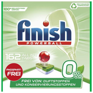 (DE) Finish 0% tabletki do mycia w zmywarce, 27 sztuk (PRODUKT Z NIEMIEC)