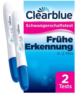 (DE) ClearBlue, Test ciążowy, 2 sztuki (PRODUKT Z NIEMIEC)