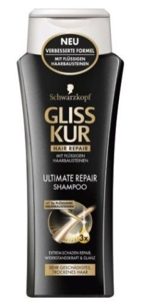 (DE) Gliss Kur, Ultimate Repair, Szampon, 250 ml (PRODUKT Z NIEMIEC)