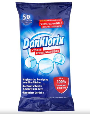 Danklorix, Chusteczki do czyszczenia, 50 sztuk