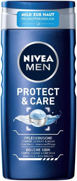 (DE) NIVEA Men, pielęgnacyjny żel pod prysznic Protect & Care,250 ml (PRODU