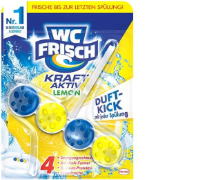 (DE) WC Frisch Kraft-Aktiv Lemon, Zawieszka do WC, 1 sztuka (PRODUKT Z NIEM