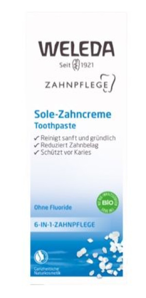 (DE) Weleda, Pasta do zębów z solanką, zapobiega próchnicy, 75 ml (PRODUKT