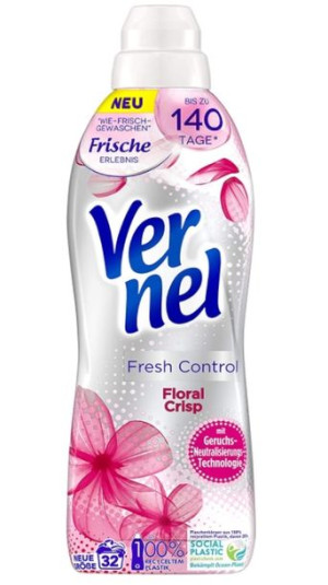 (DE) Vernel, Flor Crisp, Plyn do płukania, 800 ml (PRODUKT Z NIEMIEC)