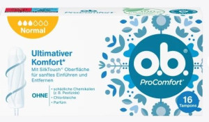 (DE) O.b., Pro Comfort Normal, Tampony, 16 sztuk (PRODUKT Z NIEMIEC)
