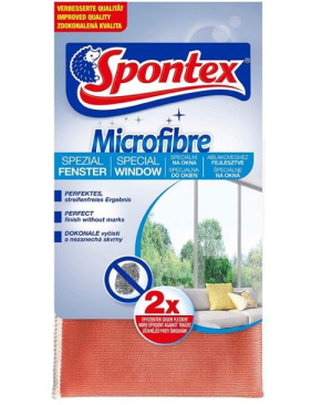 (DE) Spontex, Ściereczka z mikrofibry do szyb, 1 sztuka (PRODUKT Z NIEMIEC)