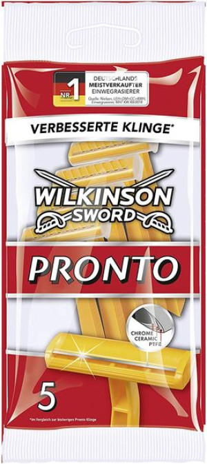 (DE) Wilkinson Sword Pronto, Jednorazowa maszynka do golenia dla mężczyzn,
