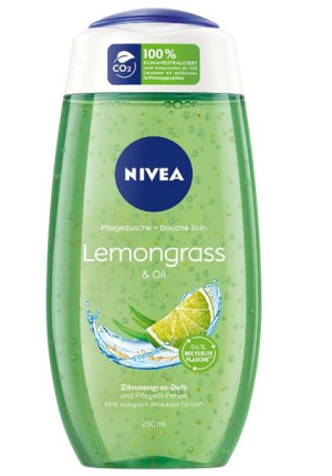 (DE) Nivea, Lemongrass & Oil Żel pod prysznic, 250 ml (PRODUKT Z NIEMIEC)