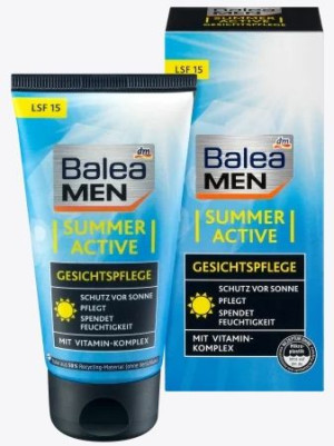 (DE) Balea MEN, Summer Active Face Care, Krem, 75 ml (PRODUKT Z NIEMIEC)