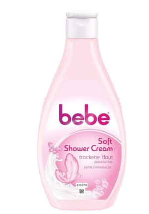 (DE) Bebe, Soft, Kremowy żel pod prysznic, 250 ml (PRODUKT Z NIEMIEC)