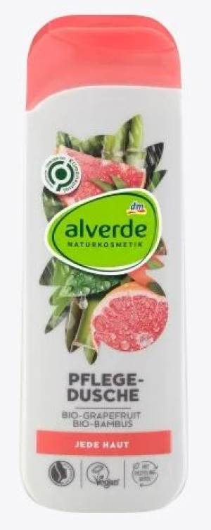 (DE) Alverde, Żel pod prysznic, Grapefruit Bambus, 250ml (PRODUKT Z NIEMIEC