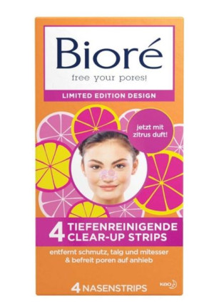 (DE) Bioré, Oczyszczające paski na Nos, Cytryna, 100 g (PRODUKT Z NIEMIEC)