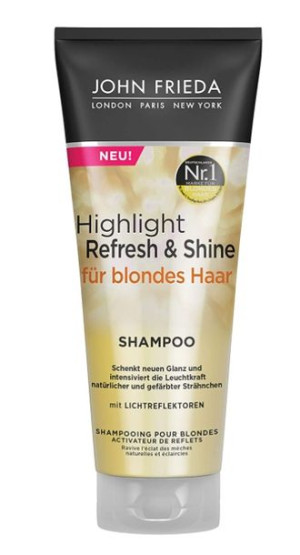 (DE) John Frieda, Highlight Refresh & Shine, Szampon do włosów blond, 250 m
