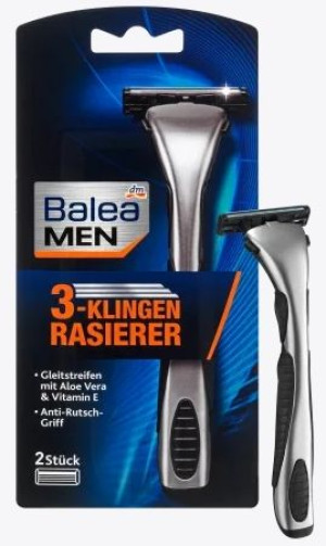 (DE) Balea MEN, Maszynka do golenia z 3 ostrzami, 1 sztuka (PRODUKT Z NIEMI