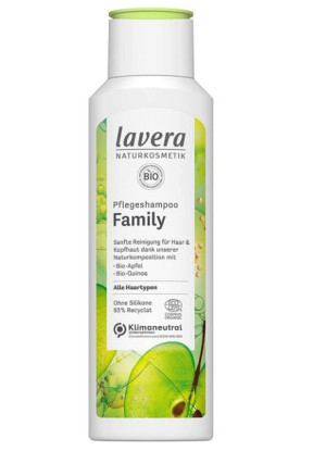 (DE) Lavera, Family, Szampon, jabłko, 250ml (PRODUKT Z NIEMIEC)