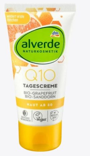 (DE) Alverde, Q10, Krem do twarzy, 50ml (PRODUKT Z NIEMIEC)