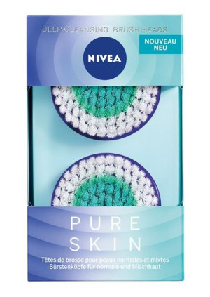 (DE) Nivea Pure Skin, Wymienna głowica szczotki , 2 sztuki (PRODUKT Z NIEMI