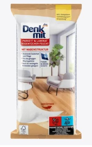 (DE) Denkmit, Ścierki podłogowe, parkiet i laminat, 15 sztuk (PRODUKT Z NIE