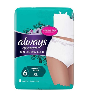 Always, Bielizna na nietrzymanie moczu, 6 sztuk