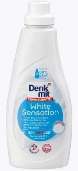 (DE) Denkmit, White Sensation, Płyn do prania, 1l (PRODUKT Z NIEMIEC)