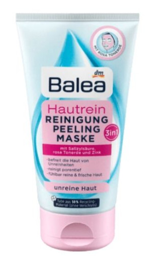 (DE) Balea, Oczyszczająca maska peelingująca 3w1, 150ml (PRODUKT Z NIEMIEC)