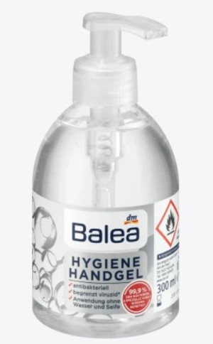 (DE) Balea, Żel do higieny rąk, 300 ml (PRODUKT Z NIEMIEC)
