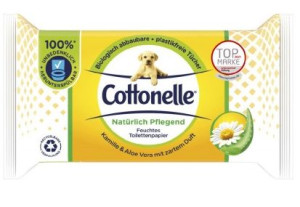 (DE) Cottonelle, Natürlich Pflegend, Chusteczki nawilżane, 42 sztuk (PRODUK