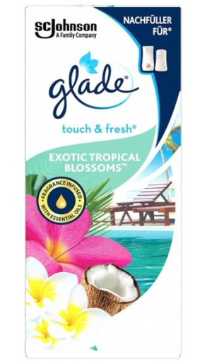 (DE) Glade, Wkład do mini odświeżacza, Tropikalne Kwiaty, 10 ml (PRODUKT Z