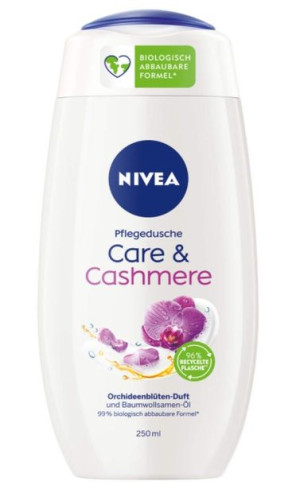 (DE) Nivea, Cashmere Care, Żel pod prysznic, 250ml (PRODUKT Z NIEMIEC)