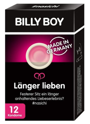 (DE) Billy Boy, Prezerwatywy przezroczyste, 12 sztuk (PRODUKT Z NIEMIEC)