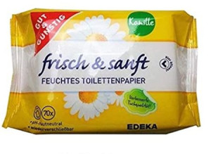 (DE) Gut & Günstig, Papier nawilżany, 70 sztuk  (PRODUKT Z NIEMIEC)