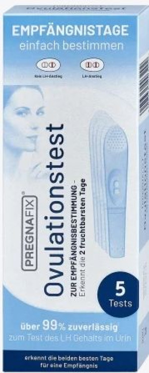 (DE) Pregnafix, Test owulacyjny, 5 sztuk (PRODUKT Z NIEMIEC)