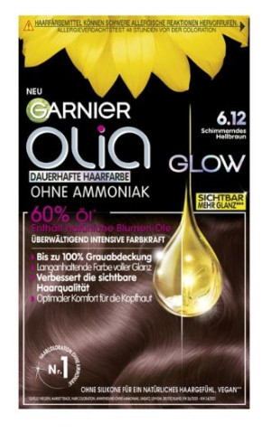 (DE) Garnier, Olia, Farba do włosów 6.12, 1 sztuka (PRODUKT Z NIEMIEC)