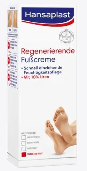 (DE) Hansaplast, Regenerujący krem do stóp z mocznikiem, 100ml (PRODUKT Z N
