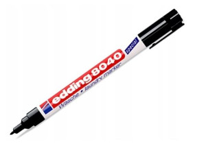 (DE) Edding, 8040 Marker do odzieży, czarny, 1 sztuka (PRODUKT Z NIEMIEC)
