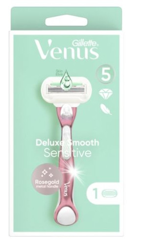 (DE) Gillette, Deluxe Smooth Sensitive Rosegold, Maszynka. 1 sztuka (PRODUK