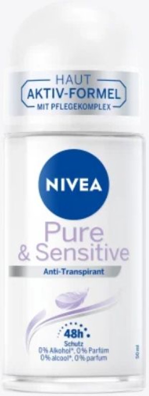 (DE) Nivea, Pure & Sensitive, Antyperspirant, 50ml (PRODUKT Z NIEMIEC)