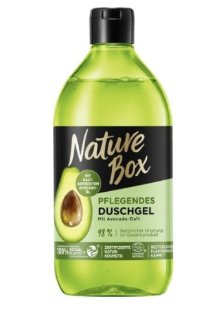 (DE) Nature Box, Avocado, Żel pod prysznic, 385ml (PRODUKT Z NIEMIEC)