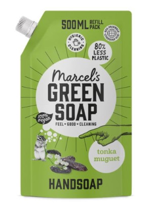 (DE) Marcel's green soap, tonka & muguet navul, Zapas mydła, 500ml (PRODUKT