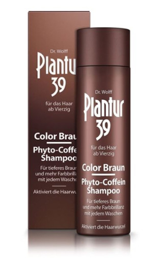 (DE) Plantur 39, Szampon koloryzujący do włosów brązowych, 250ml (PRODUKT Z