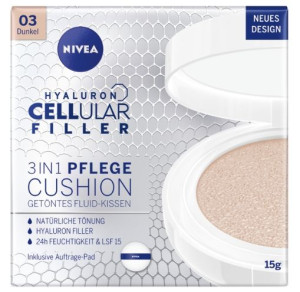(DE) Nivea, Hyaluron cellular filler, Podkład dla kobiet, 03 Dark, 15ml (PR