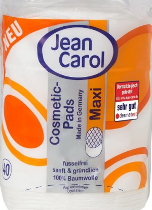 (DE) Jean Carol, Maxi, Płatki kosmetyczne, 40 sztuk (PRODUKT Z NIEMIEC)