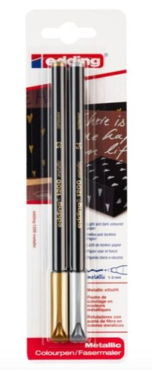 (DE) Edding, 1200, Długopis, 2 sztuki (PRODUKT Z NIEMIEC)